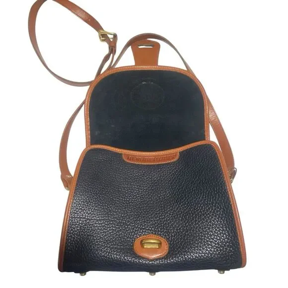 Vintage Dooney & Bourke All-Weather Leather Crossbody Bag Satchel Repainted